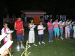 la festa con le famiglie