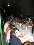 la cena con le famiglie