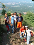 il gruppo che è arrivato in cima