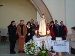 la Madonna di Fatima  in visita nella nostra parrocchia