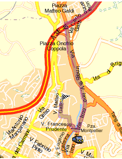percorso da sud