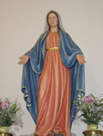 Artistica immagine lignea della Vergine della Medaglia Miracolosa